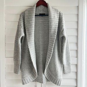 Banana Republic Gray Open-Front Cardigan